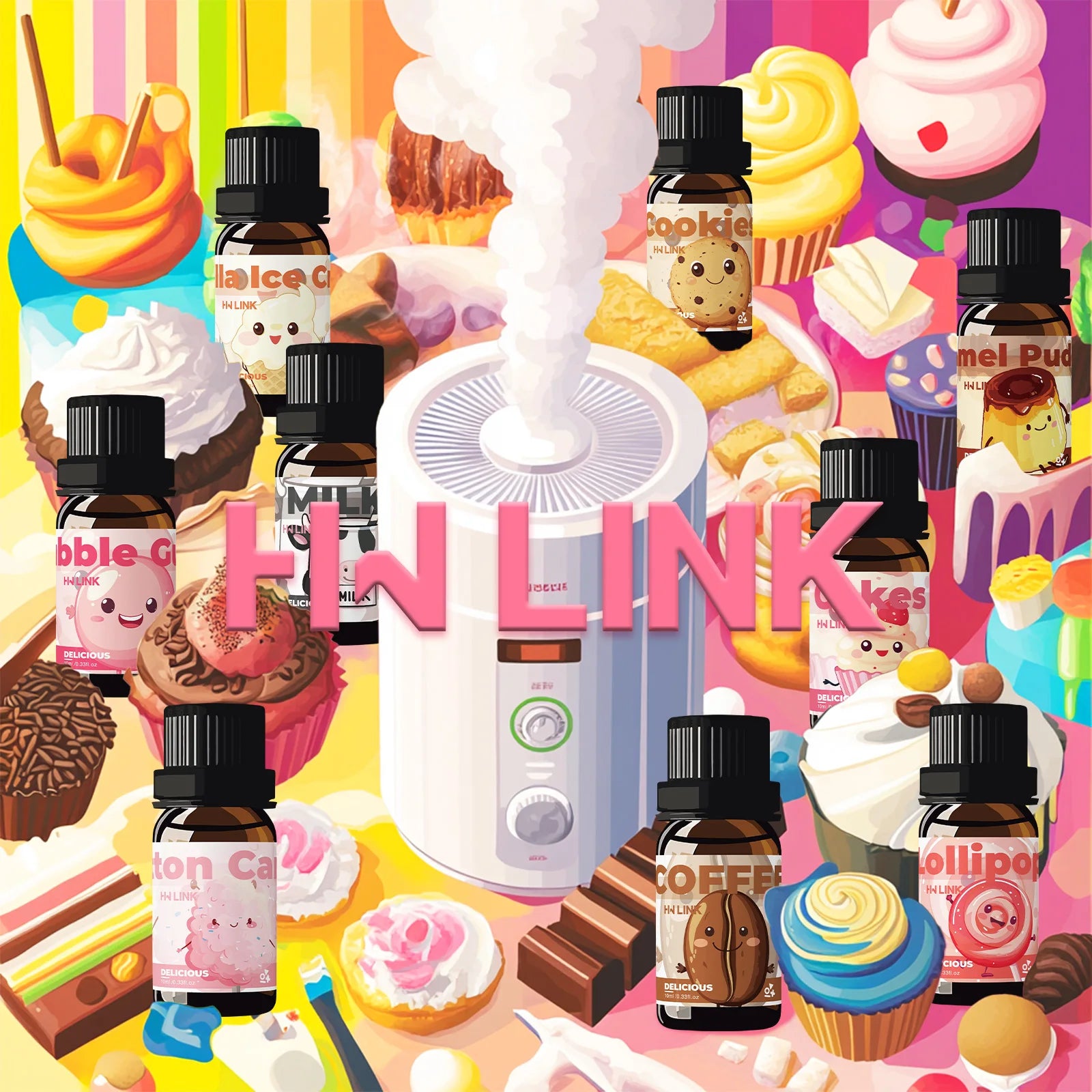 10ml Bubble Gum Essential Oils Perfumes Skin Care Body Oil Candle Making, Aromatherapy, Humidifiers Gifts Car Air Freshener