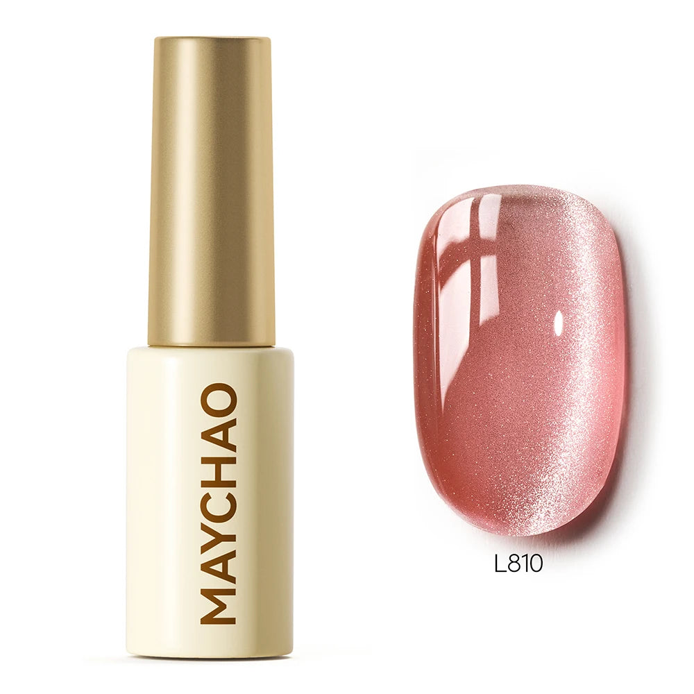MAYCHAO 5ML Gel Nail Polish 9D Laser Diamond Glitter Cat Eye Gel Semi-Permanent Soak Off UV LED Gel Nail Manicure Tools Nail Art