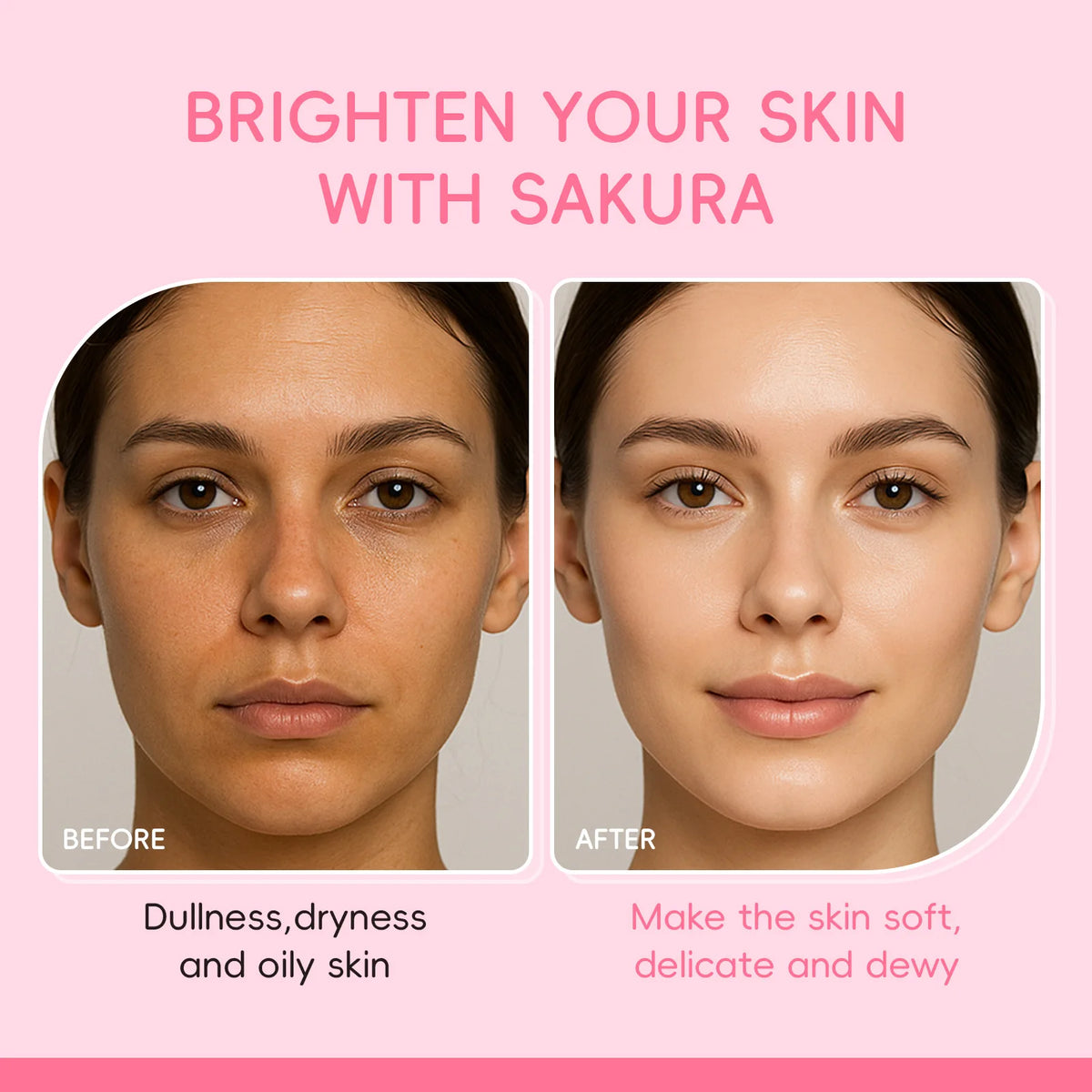 Japanese Sakura Hydrosol Facial Toner 100ml Hydrating Brightening Soothing Face Mist For Uneven Dull Skin Pore Minimizing