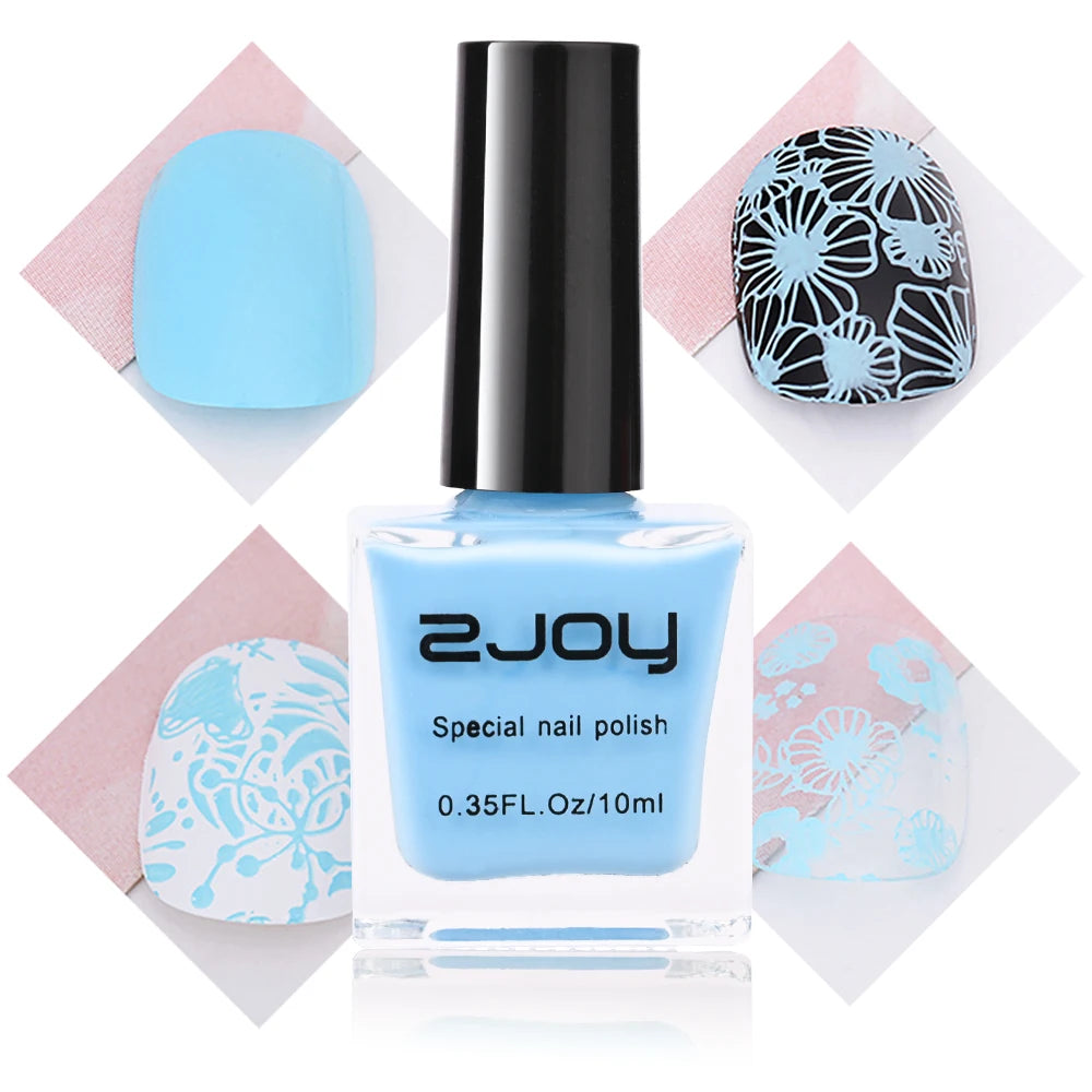 10ML Stamping Nail Polish Colorful Nail Printing UV Gel Varnish Soak Off Oil Stamp for Nails Hybrid Fast Dry Nail Polish Lacquer