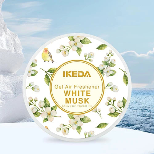 Car air freshener: Peach scented round gel air freshener | deodorizes odors | car fragrance | Long-lasting fragrance | for cars