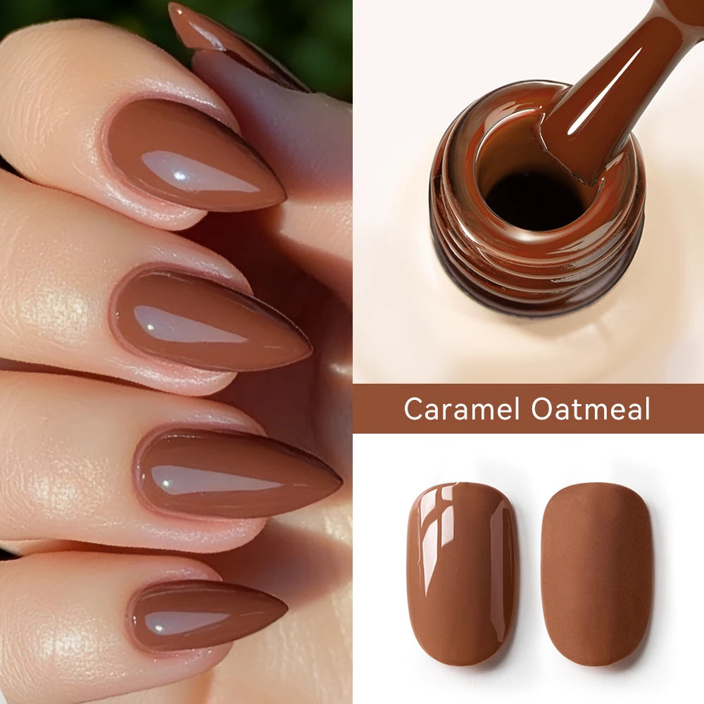 MAYCHAO Cherry Red Gel Nail Polish 12ml Glossy Semi Permanent Soak Off UV LED Frosted Gel Nails Base Painting Varnish