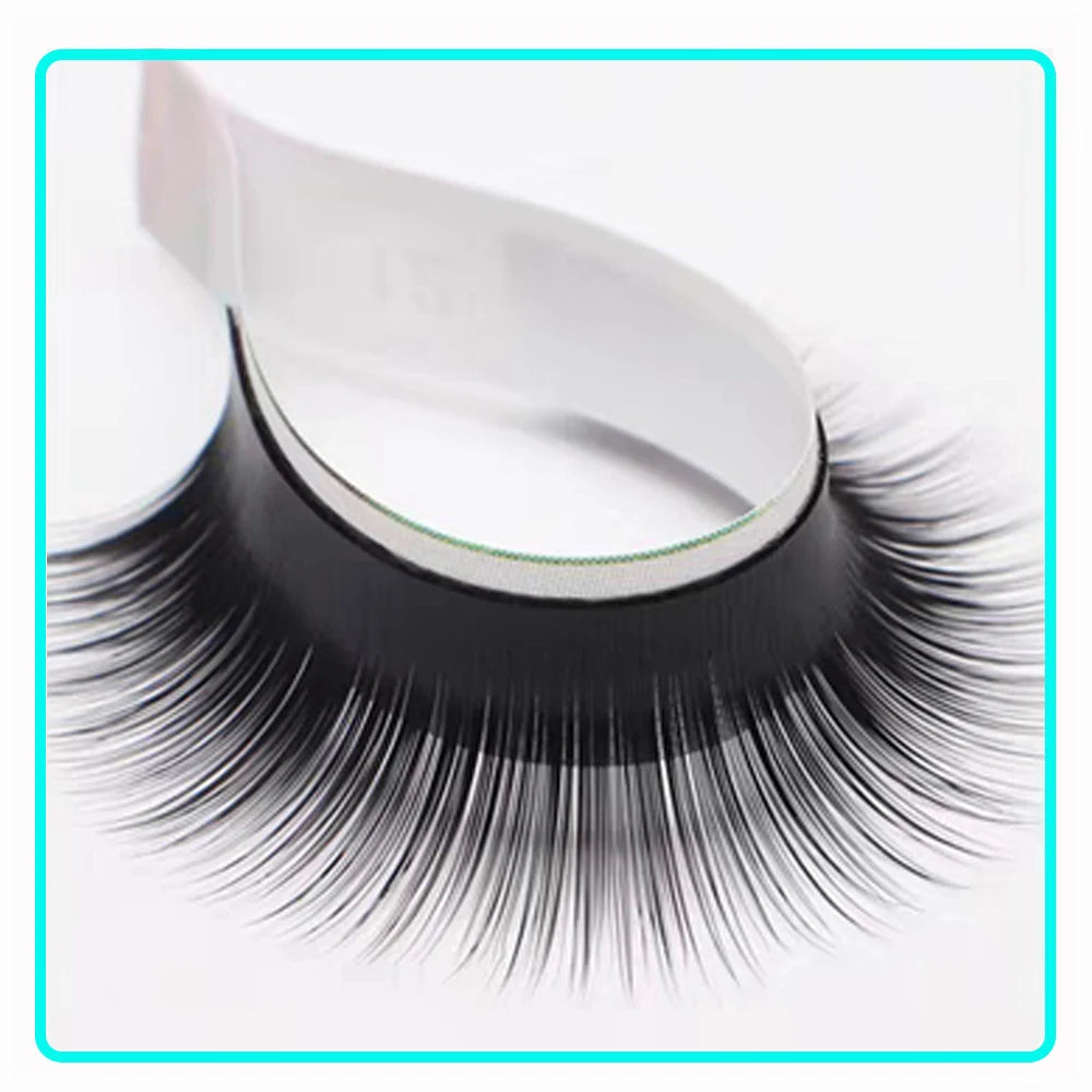 Camellia False Eyelash Extension Natural Soft Auto Fan Bloom Magnetic Easy Fanning Individual Lashes Faux Mink Silk Fake Lashes