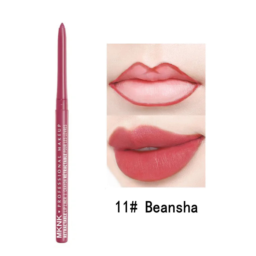 Auto Rotating Eyeliner Gel Pencil &Lip Liner,Easy to Color High Pigment Eye Makeup Pen,Waterproof Long Smudge Resistant Cosmetic