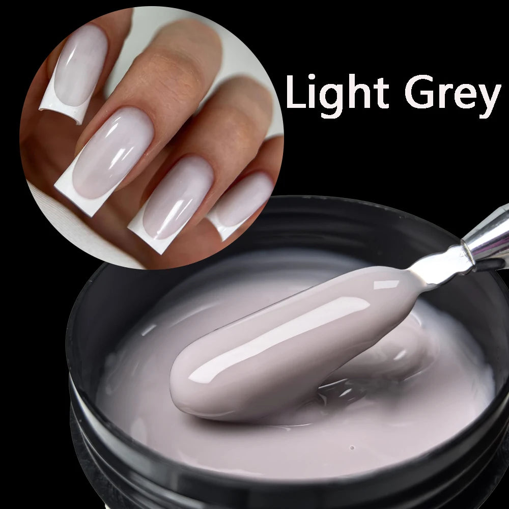 Jillnails Hema TPO Free Natural Yellow Nude Builder Nail Gel 100g/50g 100ml for Nail Extension Sculpting