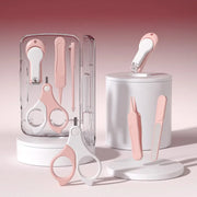 Newborn Baby Nail Scissor Baby Nail Care Tool Kid Safe Portable Nail Clipper Trimmer Tweezer with Box Children Manicure Kit
