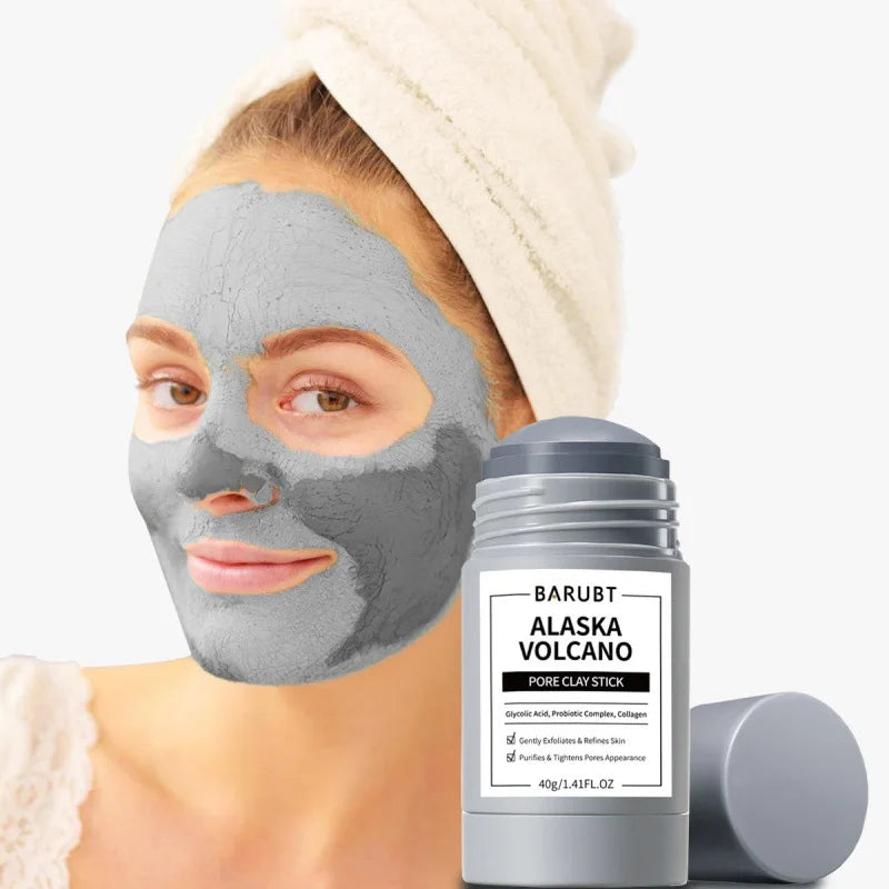 Deep Cleansing Mugwort Mud Mask Stick: Pore Cleaner,Gentle Blackhead Removal,Facial Soothing Repair,Spreadable Clay Mask