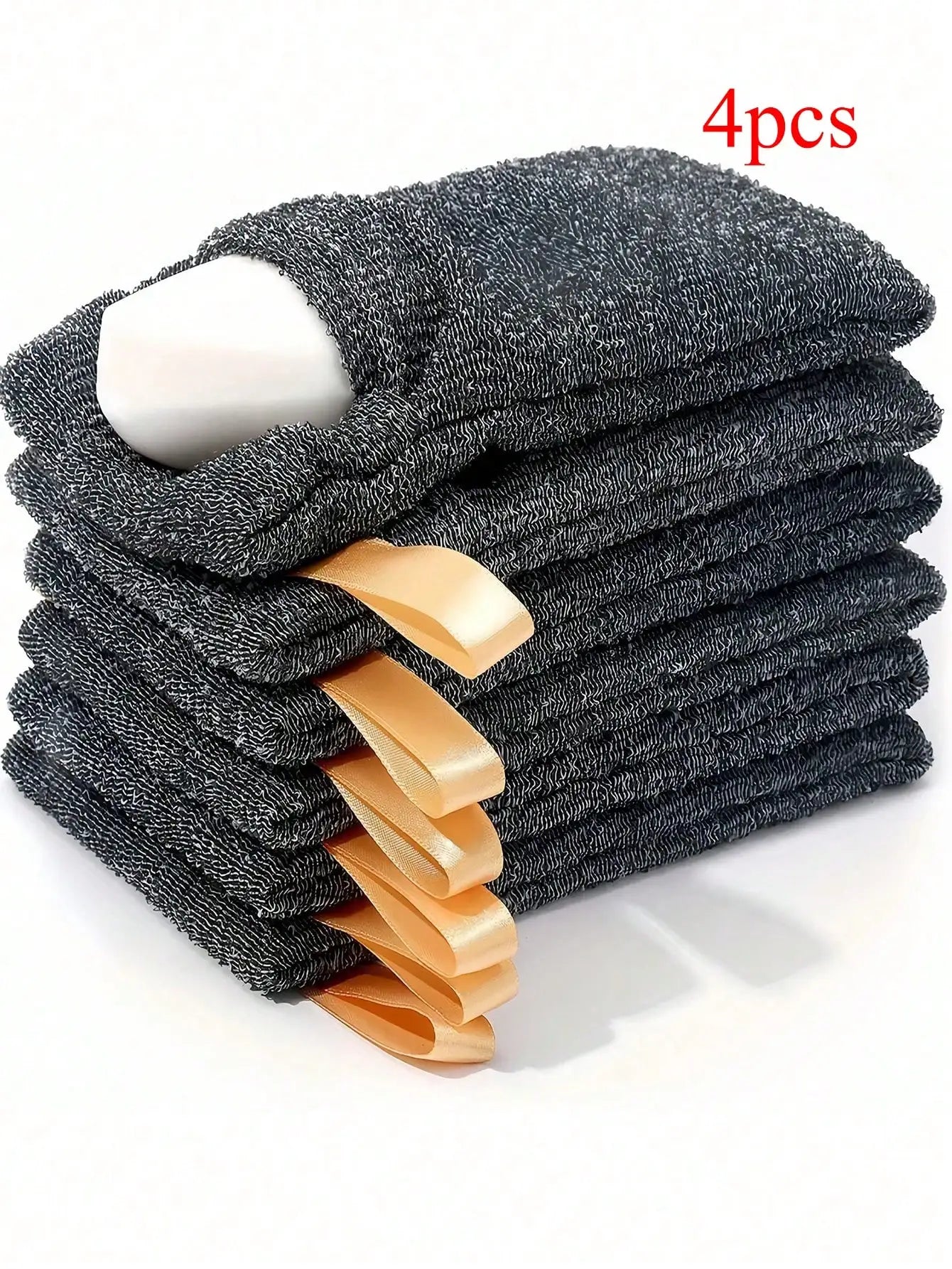 6pcs Exfoliating Soap Protector Bags, Mesh Soap Saver Scrubber With Hanging Cord, Foaming Bath Soap Net For Shower, Skin Exfoliation And Soap Saver Home Bathroom Decor Fall Decor Back To School