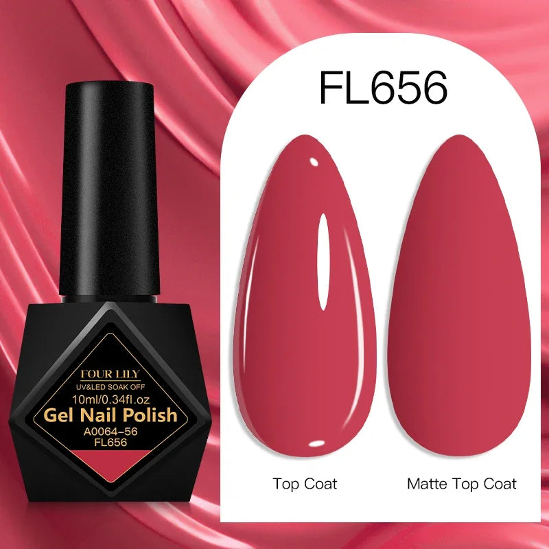 10ml Gel Nail Polish 162 Colors Nail Supplies Vernis Semi Permanent Nail Art Manicure Soak Off LED UV Gel Nail Varnishes Summer