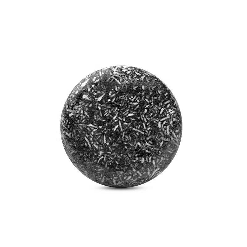 PURC Handmade Bamboo Charcoal Shampoo Bar Natural Essential Oil Soap Rich Lather Deep Clean Scalp Anti Dandruff Hair Care for Re
