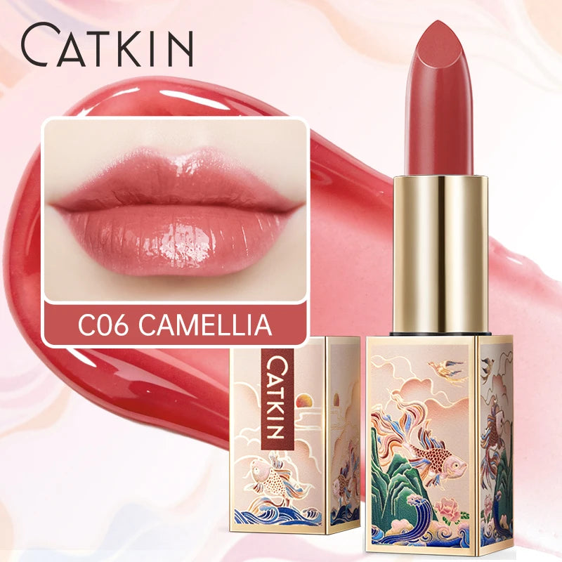 CATKIN Lipstick Colored Lip Balm Moisturizing Long Lasting Anti-Cracking  Repair Nourishing Hydrating  Lips Skin Care