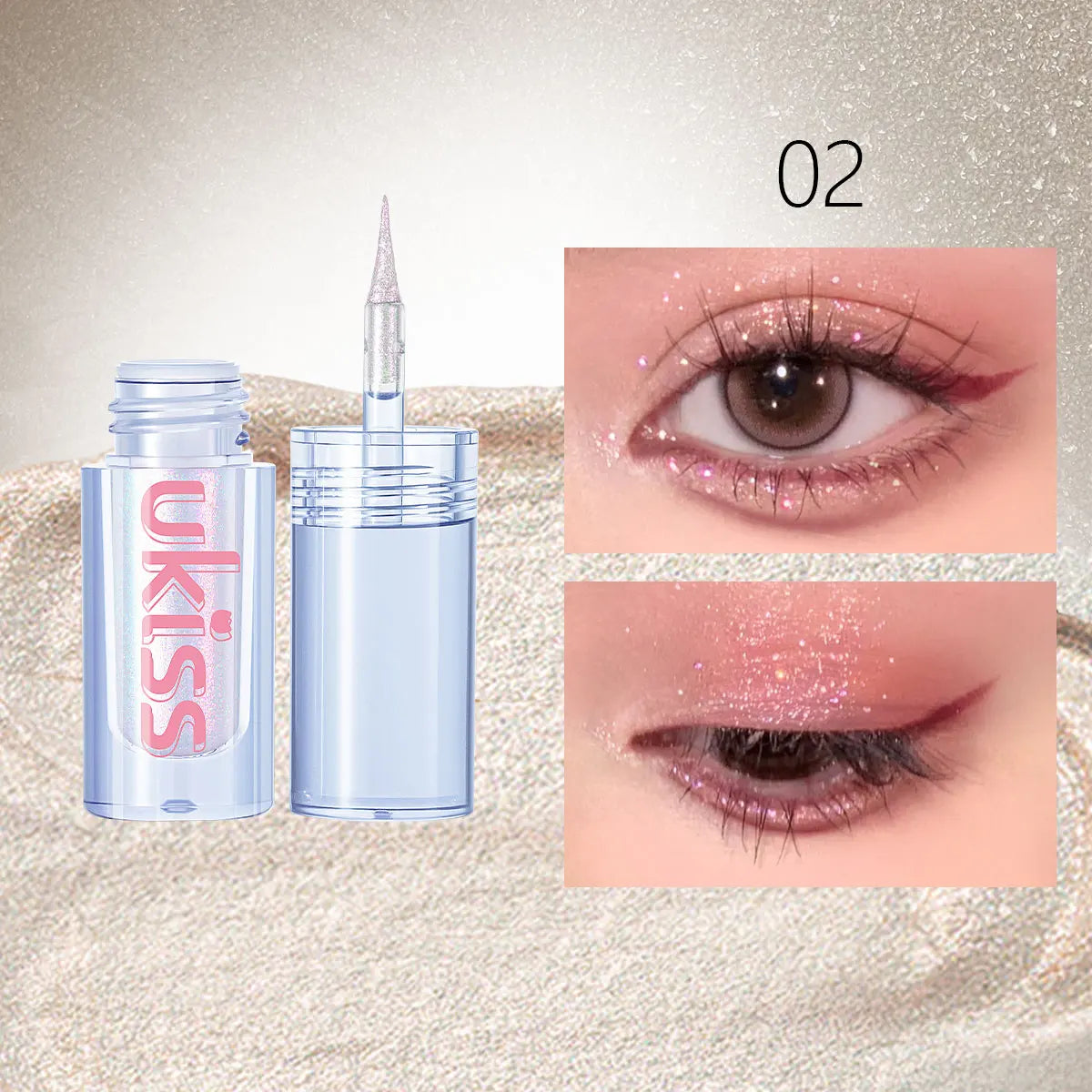 [ClearanceSale] UKISS  Emotion Dreamer Liquid Eyeshadow-6 Series,Shimmer Eyeshadow,Liquid Shimmer Texture,Luxury Makeup