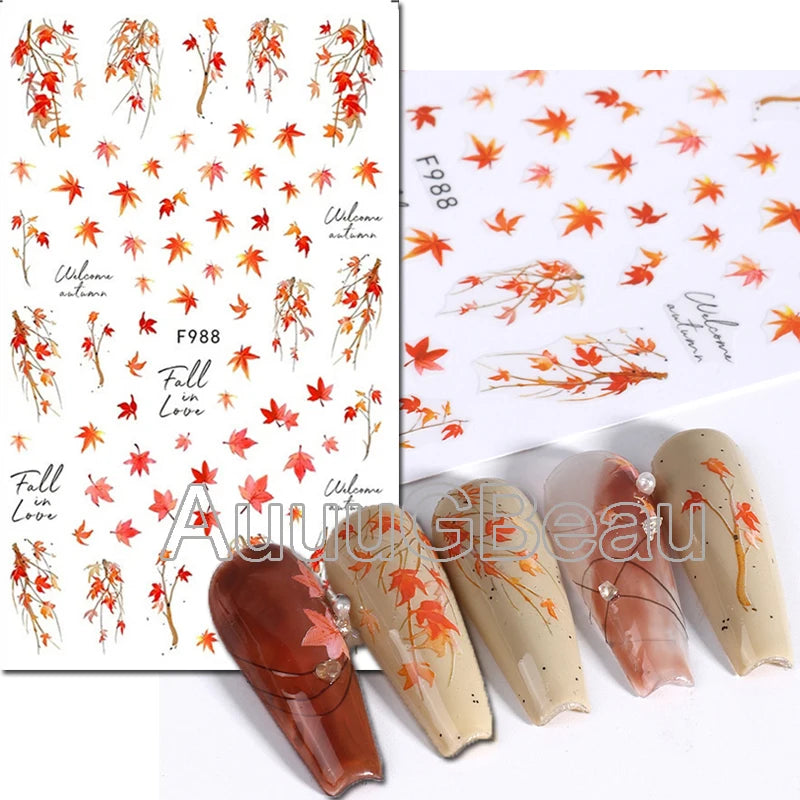 3d Nail Art Decals Geometric Lines Daisy Sunflowers Letters Adhesive Sliders Nail Stickers Decoration For Manicure