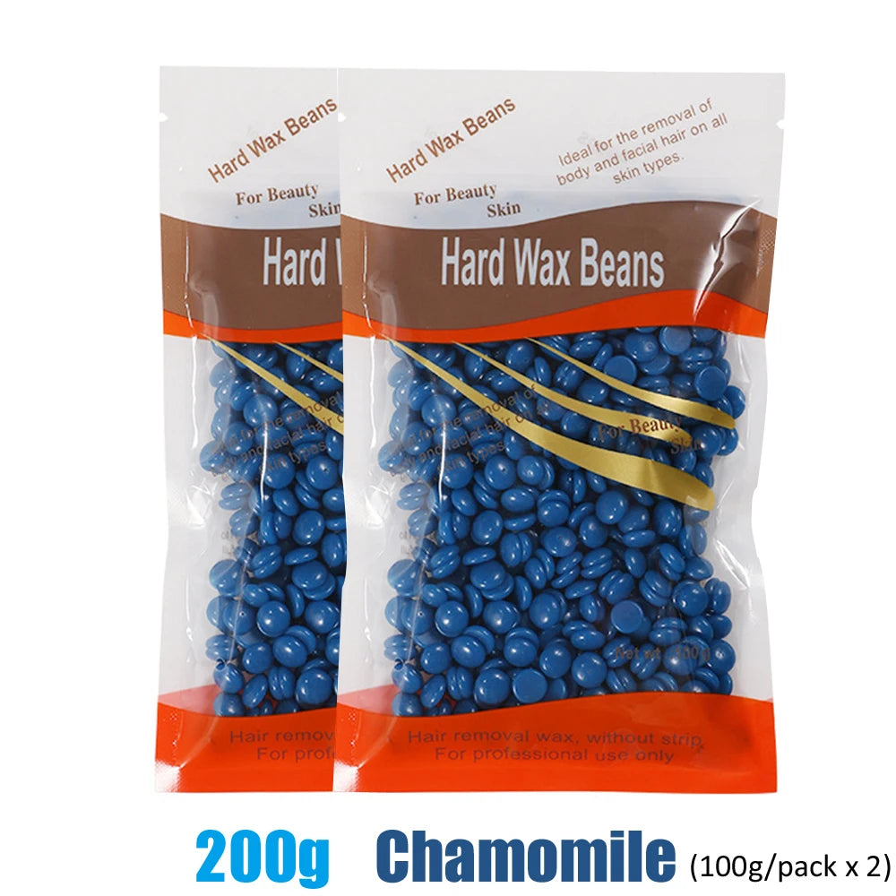 500g Wax Beans For Wax Heater Whole Body Hot Film Depilatory Wax For Wax Heater Kit Waxing Wax Beans For Hair Removal Wax Pot