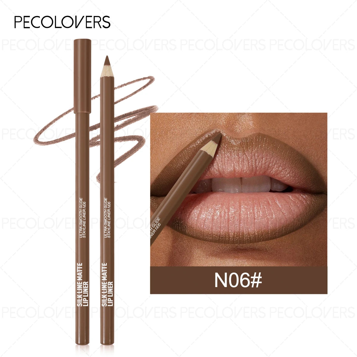 Nude Matte Lip Pencil - Long-Lasting Lip Liner & Matte Lipstick-like Texture，Perfect Christmas Gift