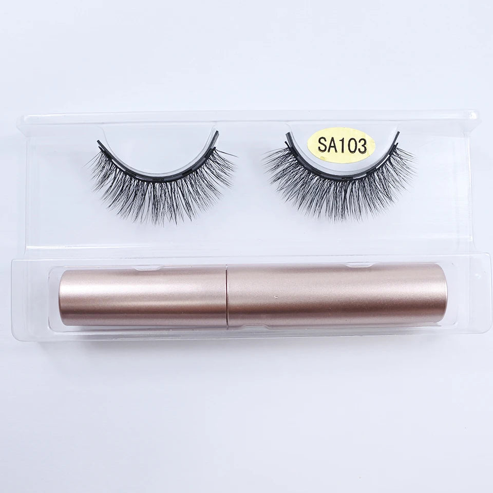 1/5 Pairs Magnetic Eyelashes Makeup False Lashes Bulk Items Wholesale Natural Magnetic Lashes Eyeliner Set