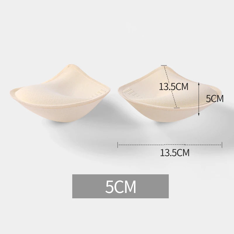 CHUANGERM Thick Invisible Bra Pads Inserts Women Underwear Breast Lift Breathable Sponge Padded Pad Lining Swimsuit Insert
