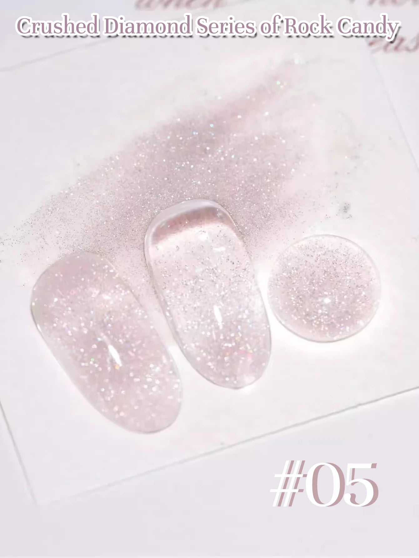 MIANEL 12ML Rock Sugar Crushed Diamond Gel Nail Polish Pink Glitter Nail Polish Top Selling Pink Nails Summer Nails 1-12pcs