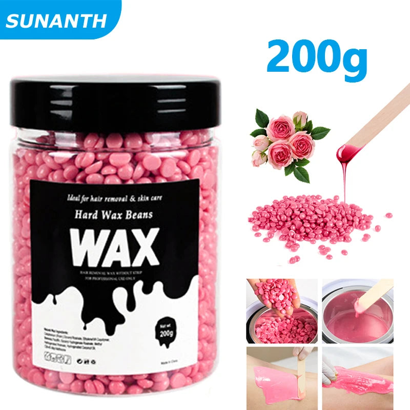 200g/400g Canning Hard Wax Beans For Men And Women Body Hair Removal Depilatory Wax For Wax Heater Kit For Wax Heater Machine
