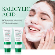 BIOAQUA Salicylic Acid Facial Cleanser Acne Treatment Moisturizing Oil Control Skincare Face Wash Foam Face Cleanser Skin Care