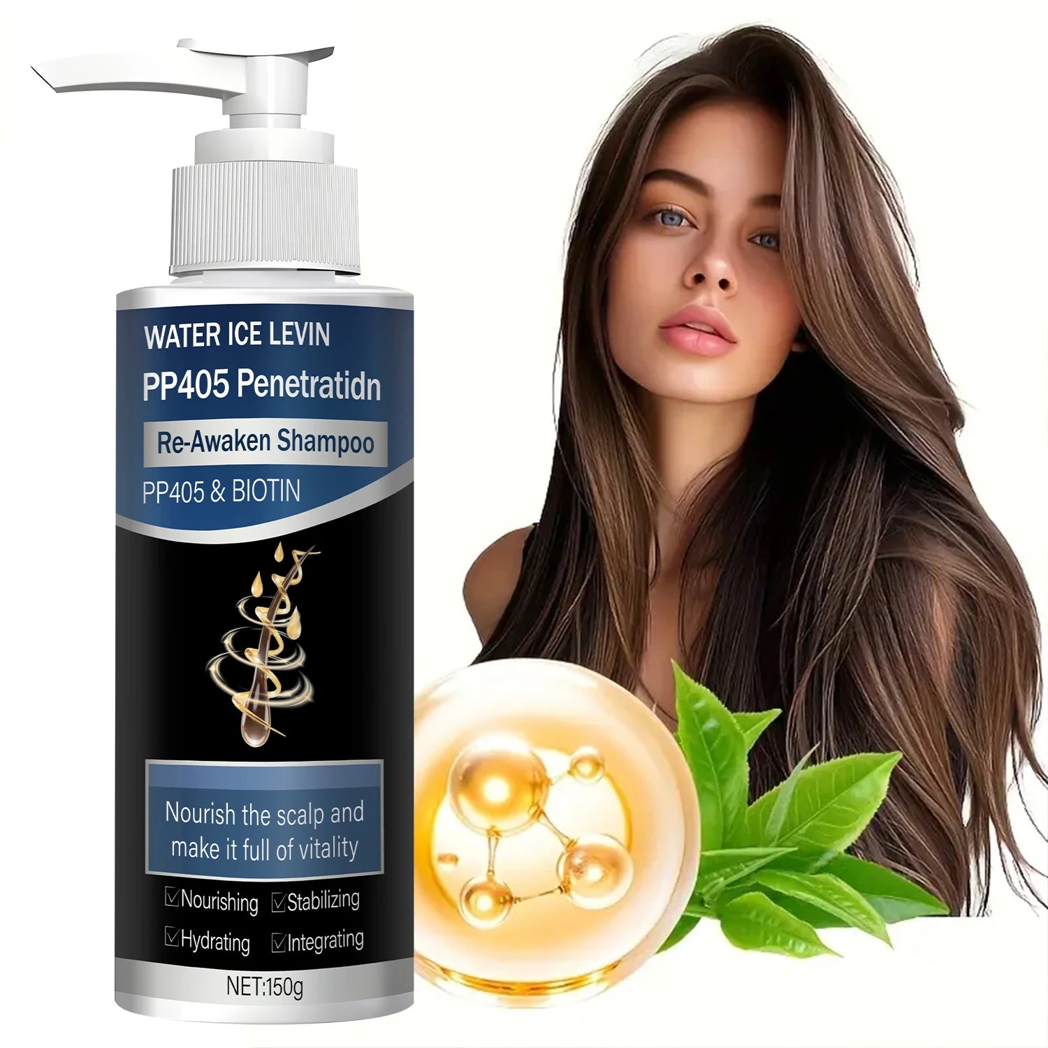 Hair Growth Shampoo 1+1 Pack 150g With Biotin Collagen Keratin Vitamin C PP405 Penetration Moisturizing Repair Hair Care Cheap