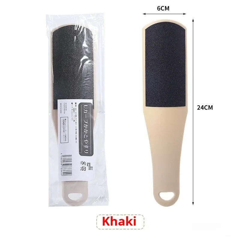 Double-sided Professional Curved Foot Scrub Board Dead Skin Removal Tool Foot Scraper Household Plastic Foot Scrubber  Foot Care