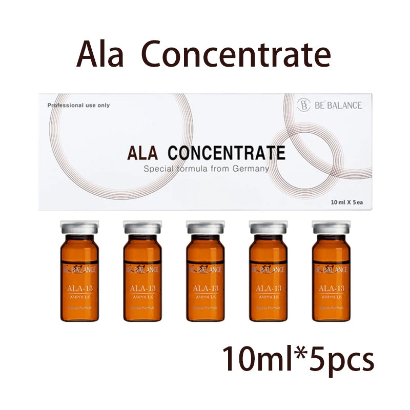 Korean 10ml 5Vial Vitamin C Hyaluronic Acid Ampoule Essence Repair Fine Lines Brighten Complexion Skin Remove Freckles Skin Care