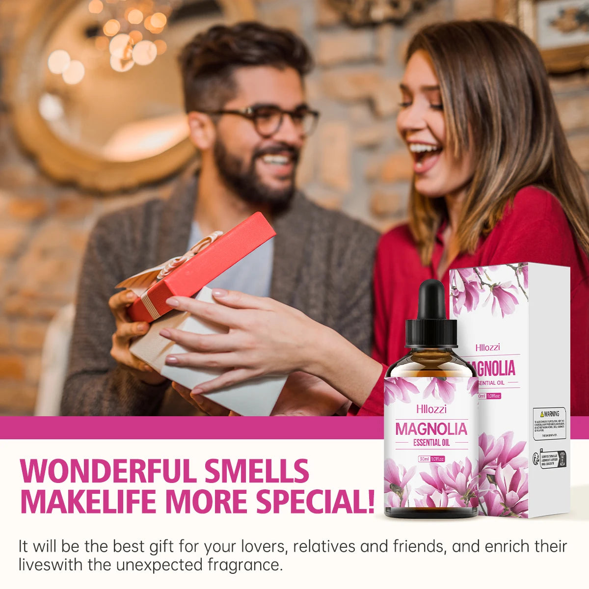 Magnolia Essential Oil for Aromatherapy Diffusers, Burners and Air Fresheners - Long lasting pleasant scent