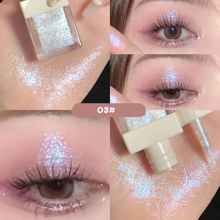 Gege Bear Liquid Eye Shadow Pearlescent Sequins Glitter Powder Silkworm Eye Shadow Brightening Liquid