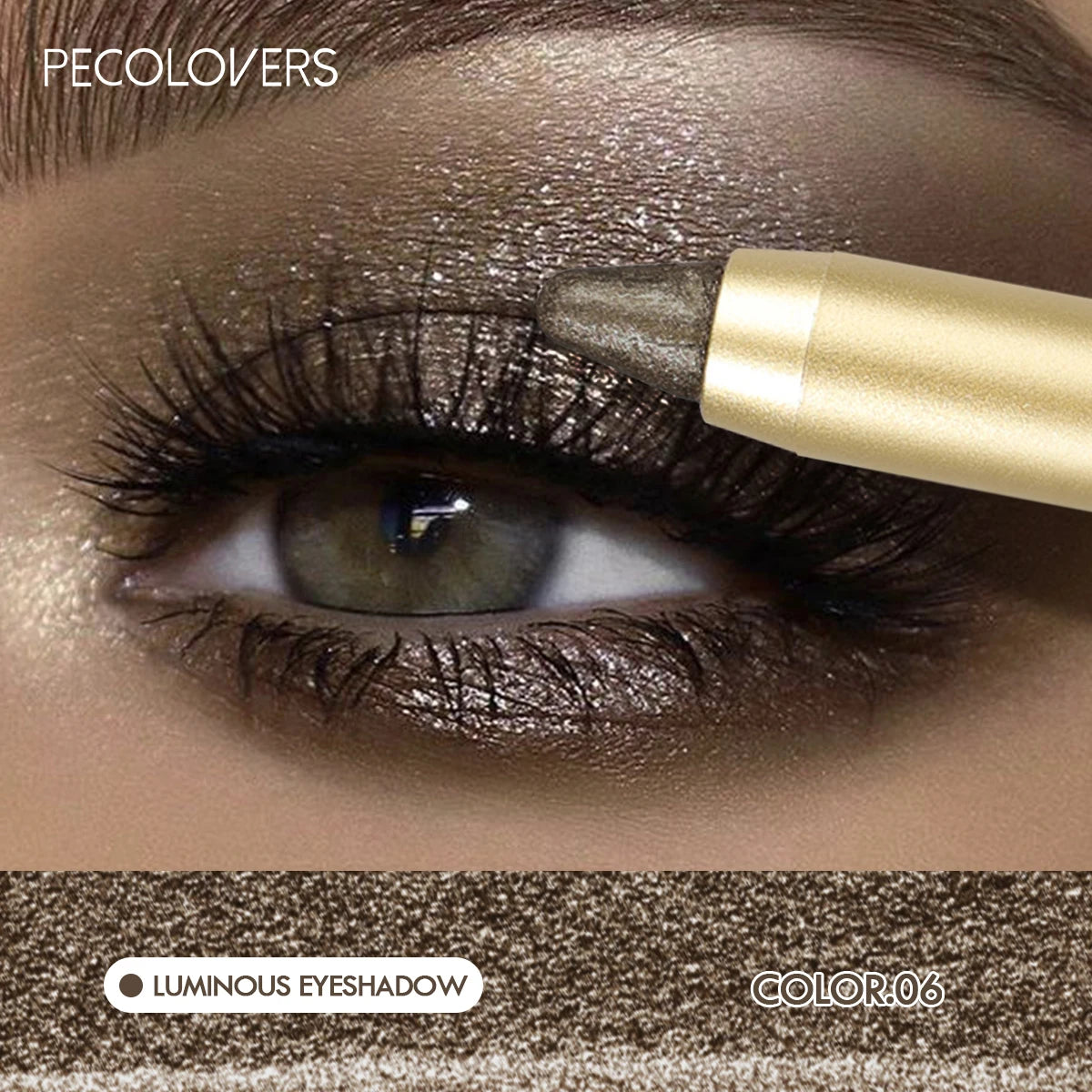 1PC Stunning Multi-color Eye Shadow Sticks - Long-lasting, Waterproof, Easy To Apply, Anti-smudge, Pearlescent Glitter Finish