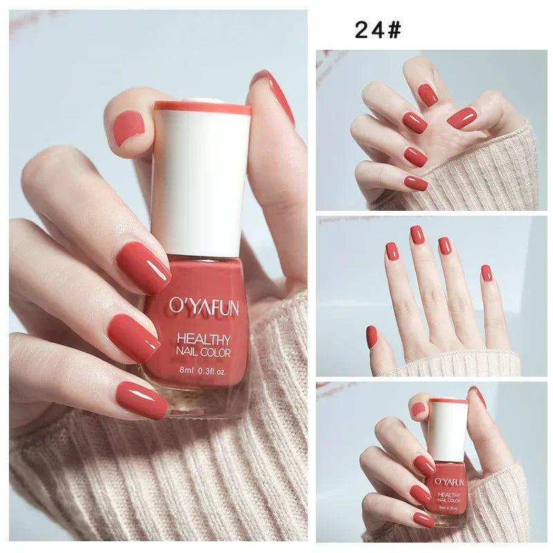 Matte Waterproof No-bake Nail Polish Nail Art Tearable Quick Dry Normal Without Lamp Nail Polish Glitter Sequins UV Varnish