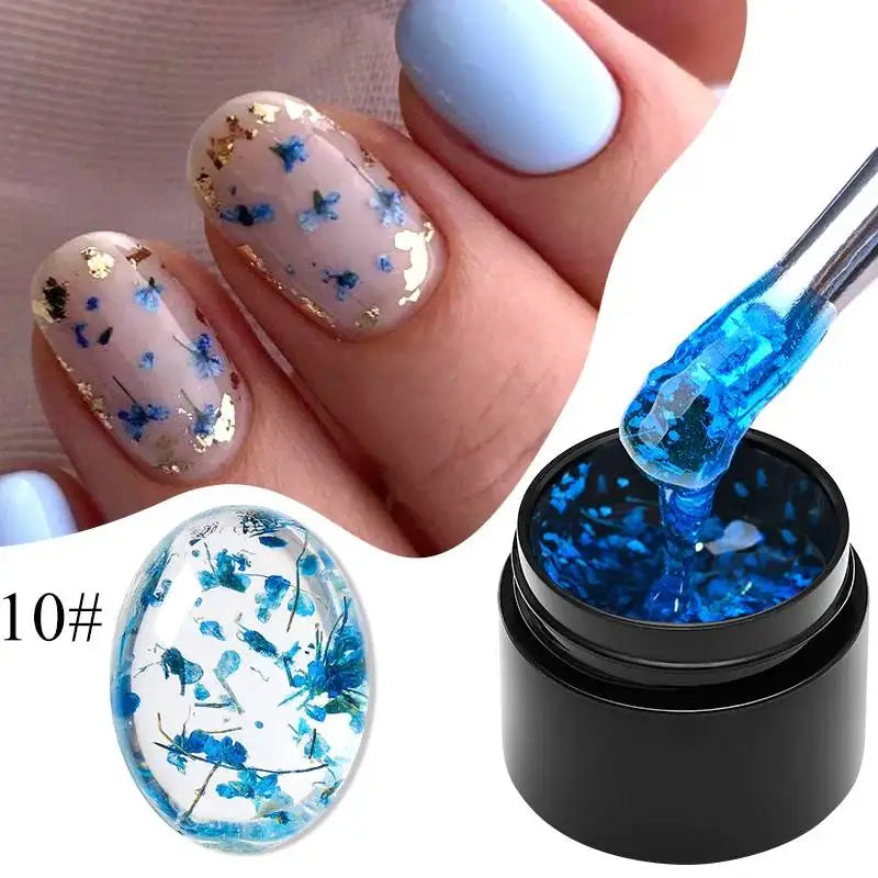 8ML Glitter Gel Nail Polish Shining Mineral Sequins Soak Off UV LED Nail Gel Semi Permanent Nail Art Supplies for Manicure