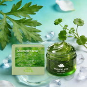 Mugwort Herb Gel Mask Acne Care Deep Hydration Face Redness Remover Soft Smooth Skin Soothing Salicylic Acid Pore Cleaner Mask