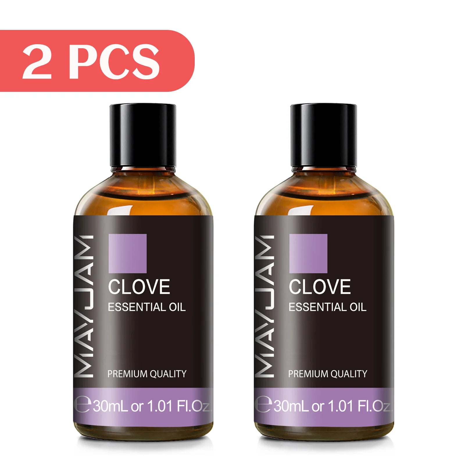 MAYJAM 2 Bottles Essential Oils 30ml Lavender Bergamot Vanilla Peppermint Scents for Diffuser Aromatherapy Candles Soap Making