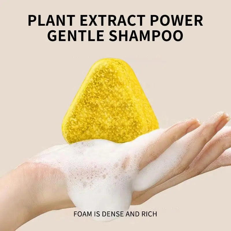 Handmade Turmeric Calendula Hair Shampoo Soap, Natural Herbal Volumizing Soap, For Strengthen Hair Roots, Oil Control, Cleansing