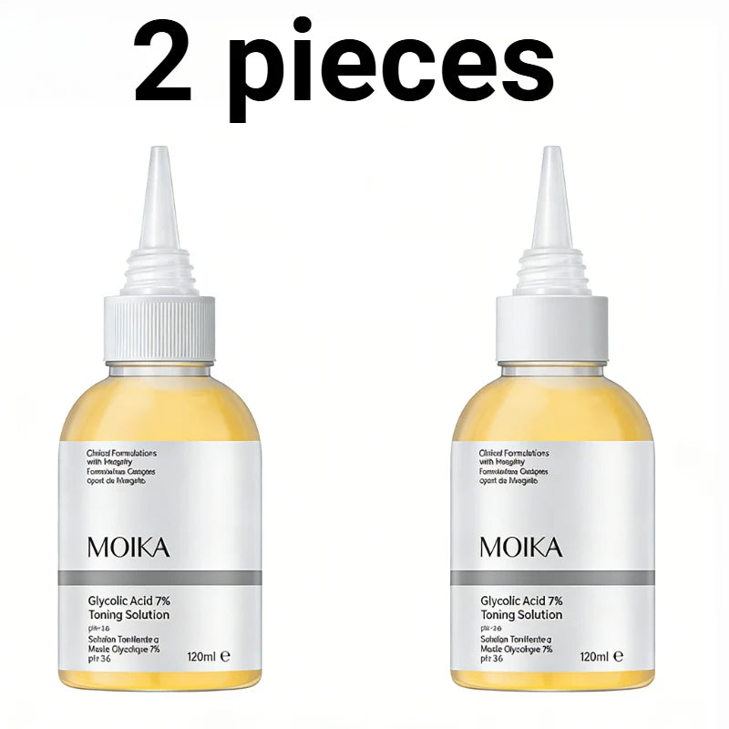 120ml Hydrating 7% Glycolic Acid Face Toner AHA Pore Minimizing Serum Facial Exfoliating Moisturizing Face Lotion