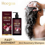Red Onion Rosemary Shampoo Anti Hair Loss Repair Damaged Frizz Deep Cleansing Oil Control Thickening Hair Hair Growth Shampoo