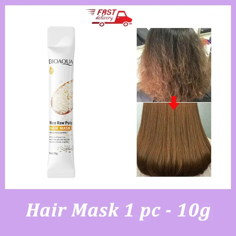 3/5/10/PCS Magical Keratin Hair Mask 5 Seconds Repair Damaged Frizzy Hair Soft Smooth Shiny Rice Moisturizing Hair Care New