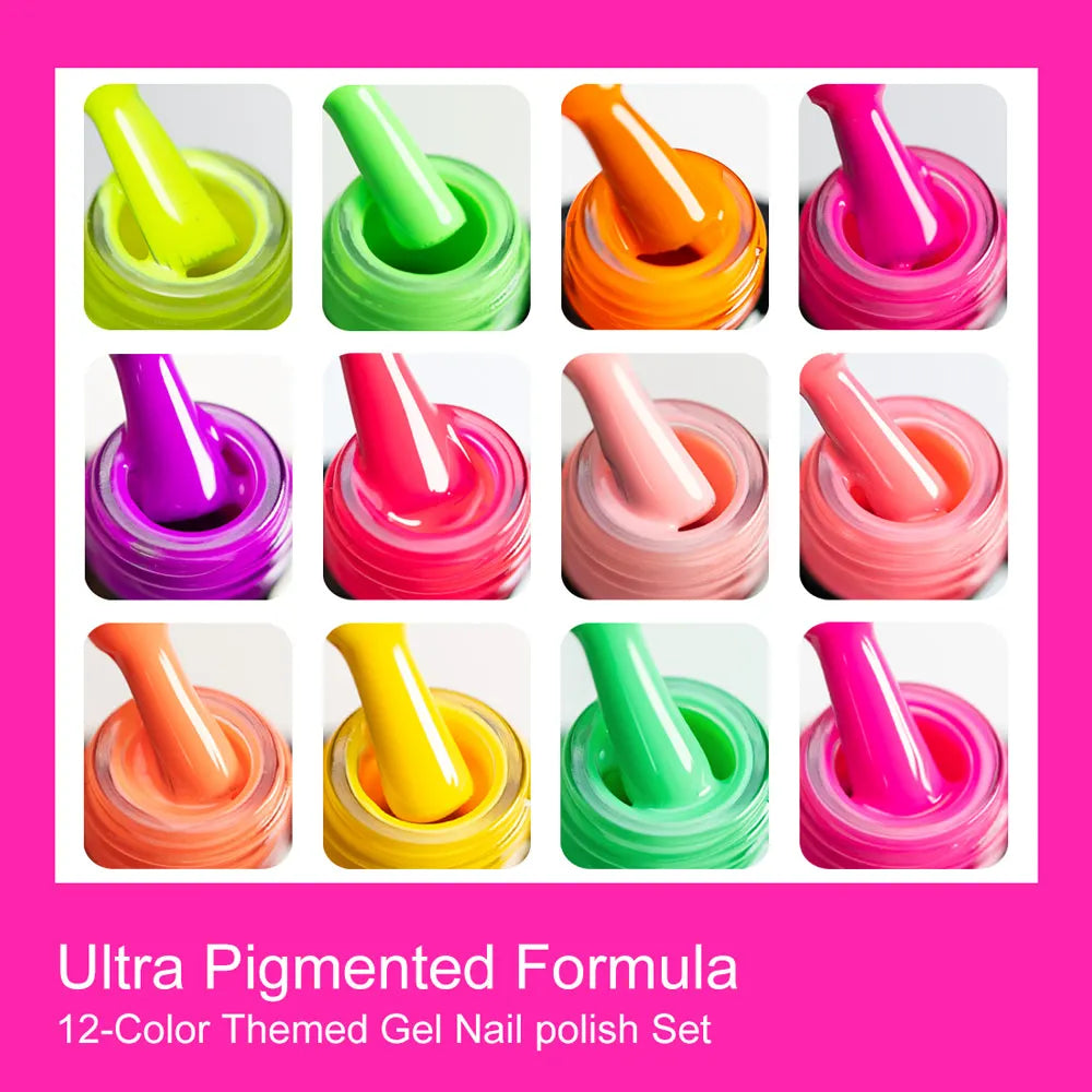 VENALISA NEW 7.5ml Neon Summer Nail Gel Polish Color Nail Lacquer SoakOff UV LED Colorful Long Lasting CANNI Nail Varnish Polish