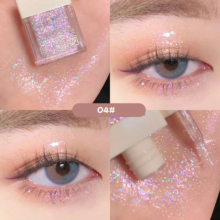 Gege Bear Liquid Eye Shadow Pearlescent Sequins Glitter Powder Silkworm Eye Shadow Brightening Liquid