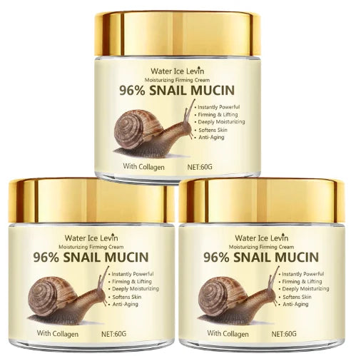 96% Snail Mucin Moisturizing Firming Cream with Collagen, Deeply Hydrates, Firms & Lifts for Smoother, Youthful Skin