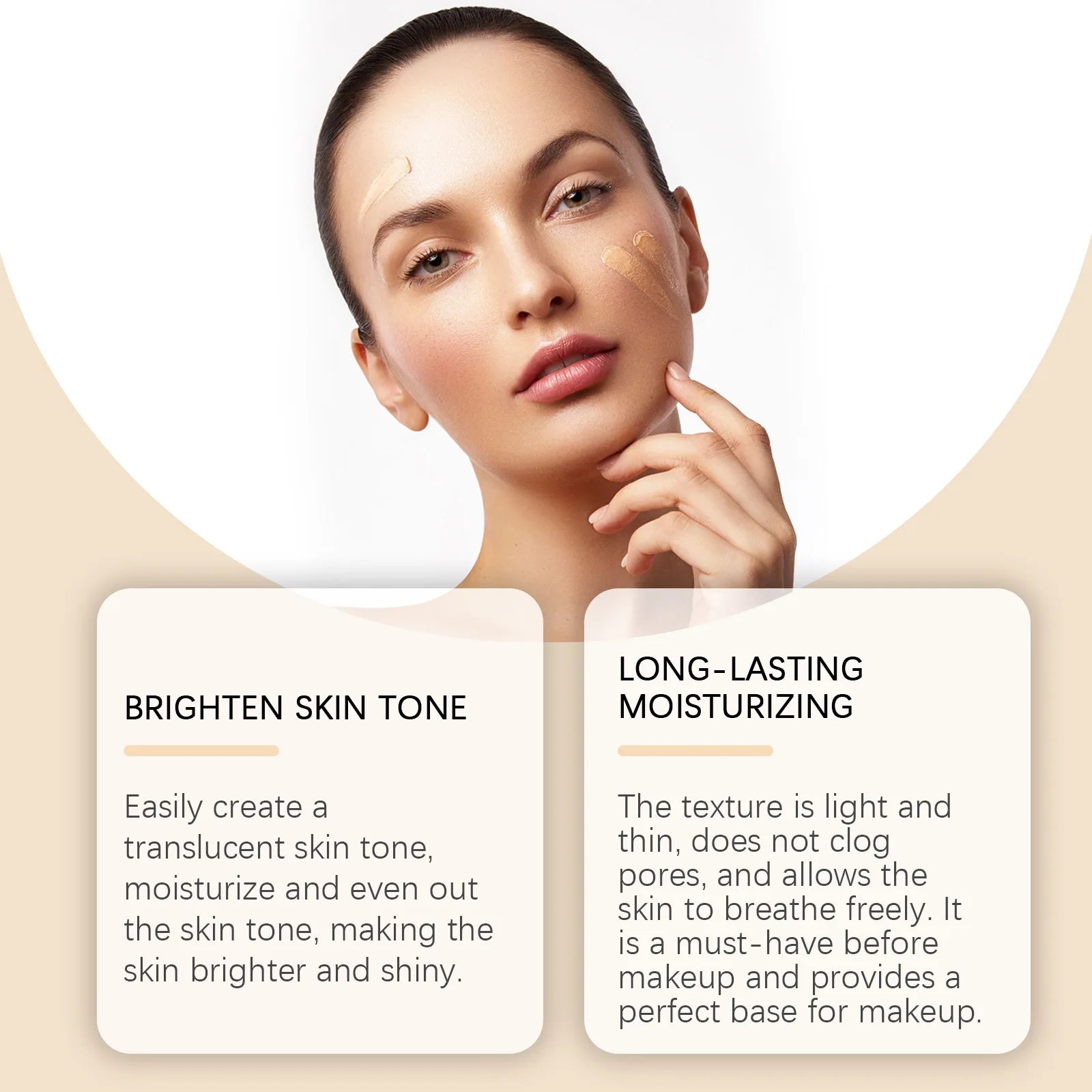 Flawless CC Cream Long Lasting Smoothing Covering Blemishes Ance Breathable Lightweight Moisturizing Brightening 50SPF Sunscreen