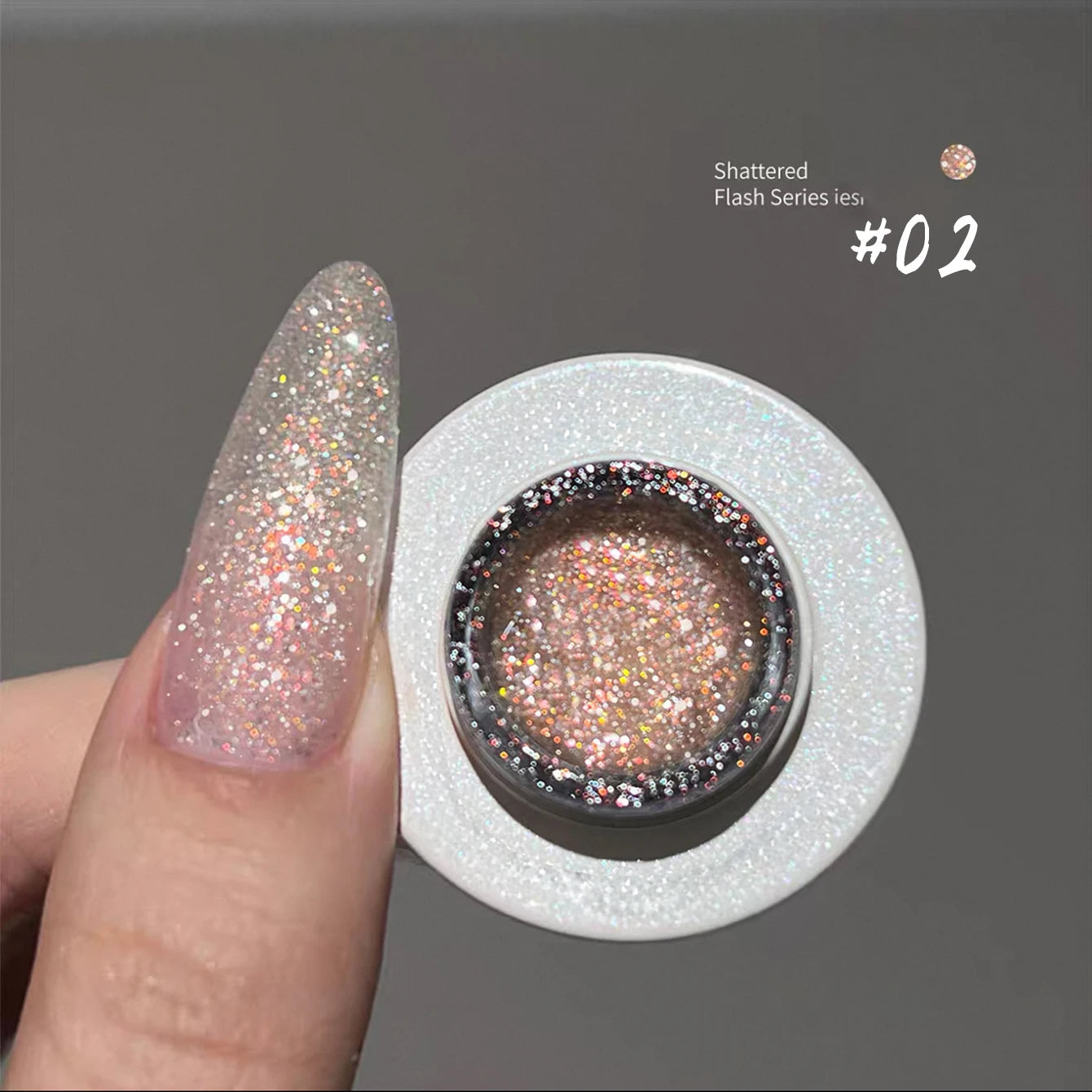 MIANEL 12ML Rock Sugar Crushed Diamond Gel Nail Polish Pink Glitter Nail Polish Top Selling Pink Nails Summer Nails 1-12pcs