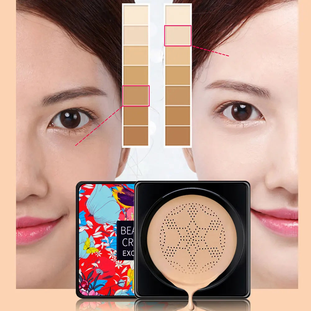 Magic Foundation Mushroom Head Air Cushion CC Cream Waterproof Brighten Foundation Cream Women Base Makeup Face Cosmetics