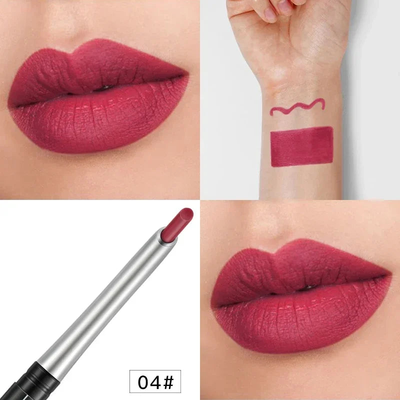17Colors Portable Matte Pencil Lipstick Natural Long-lasting Waterproof Moisturizing Pen Lip Liner Makeup For Women