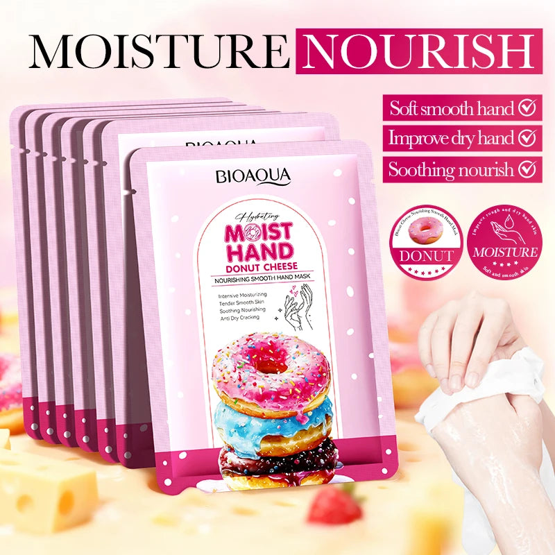 5 Pairs BIOAQUA Hand Mask Moisturizing Whitening Anit-aging Anti Wrinkles Exfoliating Hand Gloves Hands Exfoliator Skin Care