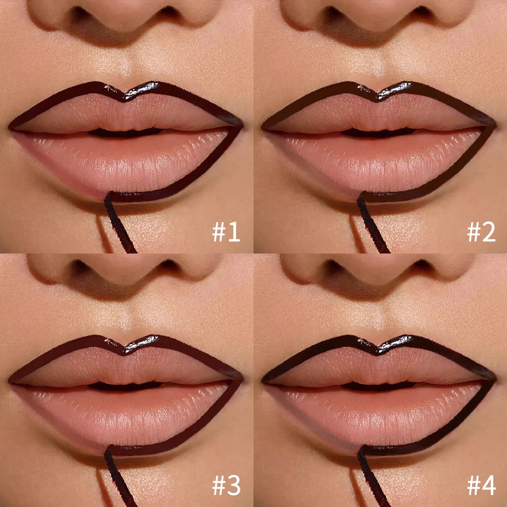 Peel Off Lip Stain Lip Liner Tattoo Long-Lasting Waterproof Smudge-Proof Transfer-Proof Matte Lipliner Magic Lip Cosmetic