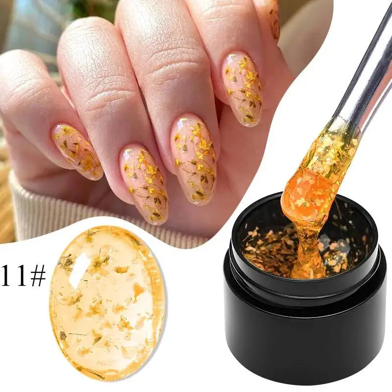 8ML Glitter Gel Nail Polish Shining Mineral Sequins Soak Off UV LED Nail Gel Semi Permanent Nail Art Supplies for Manicure