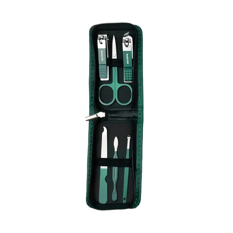 Professional 7/10/12/18 Piece Nail Care Kit Stainless Steel Manicure & Pedicure Set Nail Clipper Set with Travel Case