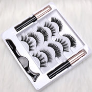 5 Pairs Magnetic Eyelashes Full Strip Set - No Glue Needed, False Lashes for Daily/Party Makeup